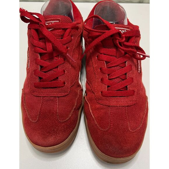 Reebok Forte Lounger Red with White Stripes Rubber Gum sneakers. Size 8.5(W) - Picture 2 of 11